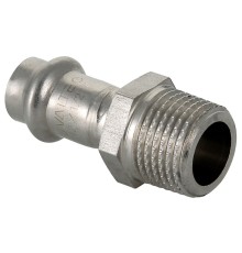 Соединитель из нержавеющей стали НР 22х1 с наружной резьбой Valtec, (VTi.901) (уп. 5 шт) Соединитель из нержавеющей стали НР 22х1 с наружной резьбой Valtec, (VTi.901) (уп. 5 шт)