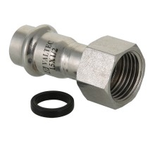 Соединитель из нержавеющей стали ВР 18х3/4 с накидной гайкой Valtec, (VTi.908) (уп. 5 шт)