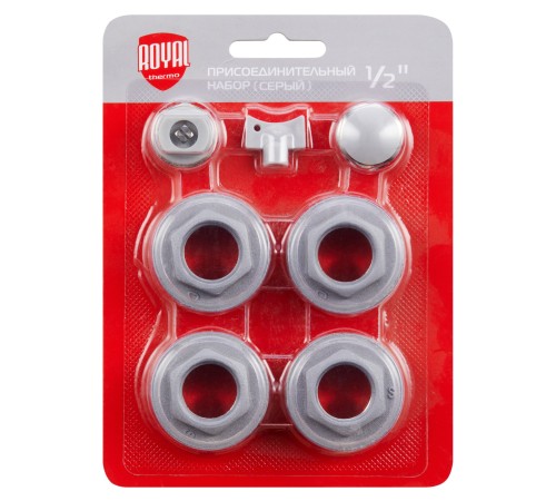 Набор присоединительный Royal Thermo 1/2'' silver