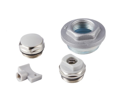 Набор присоединительный Royal Thermo 1/2'' silver