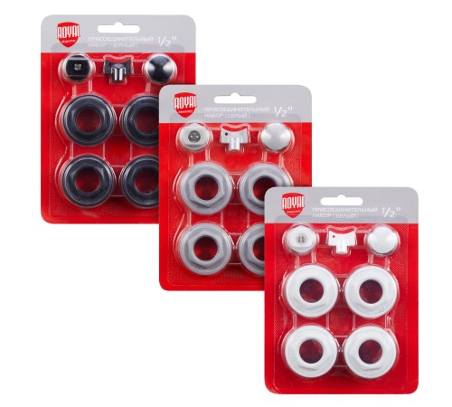 Набор присоединительный Royal Thermo 1/2'' silver