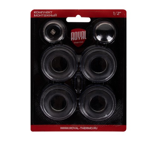 Комплект монтажный Royal Thermo 1”х 1/2" черный Комплект монтажный Royal Thermo 1”х 1/2" черный