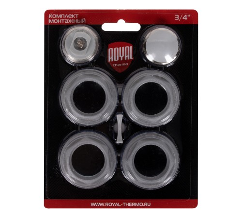 Комплект монтажный Royal Thermo 1”х 3/4" серебристый Комплект монтажный Royal Thermo 1”х 3/4" серебристый
