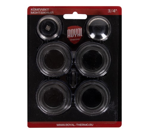 Комплект монтажный Royal Thermo 1”х 3/4" черный Комплект монтажный Royal Thermo 1”х 3/4" черный