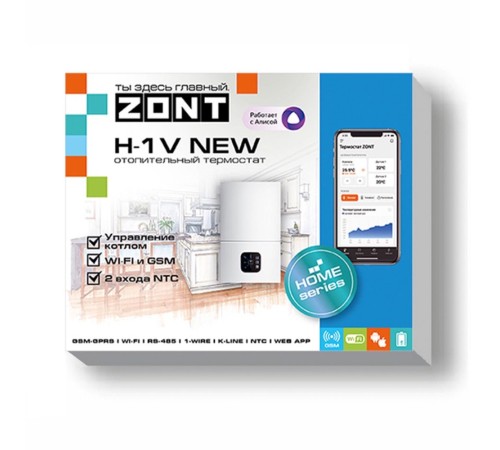 Термостат ZONT H-1V NEW (GSM + Wi-Fi)
