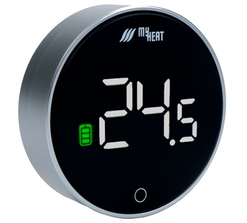 Термостат комнатный MY HEAT серебристый Термостат комнатный MY HEAT серебристый