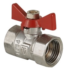 Кран шаровый "бабочка" ВВ внутренняя резьба 3/4" (Valtec VT.092) COMPACT Кран шаровый "бабочка" ВВ внутренняя резьба 3/4" (Valtec VT.092) COMPACT