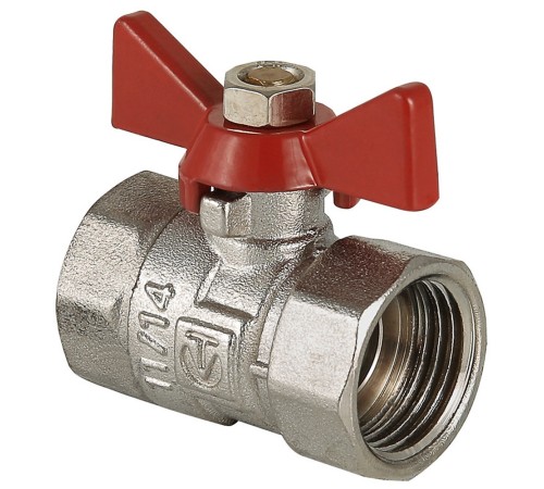 Кран шаровый "бабочка" ВВ внутренняя резьба 3/4" (Valtec VT.092) COMPACT Кран шаровый "бабочка" ВВ внутренняя резьба 3/4" (Valtec VT.092) COMPACT