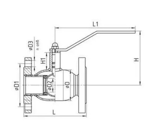 Кран шаровый TEMPER DN40 PN40, 28620040 Кран шаровый TEMPER DN40 PN40, 28620040
