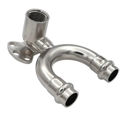 Водорозетка VIEIR проходная из нерж. стали 15×1/2" VER-PRO (20/2)