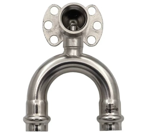 Водорозетка VIEIR проходная из нерж. стали 15×1/2" VER-PRO (20/2)