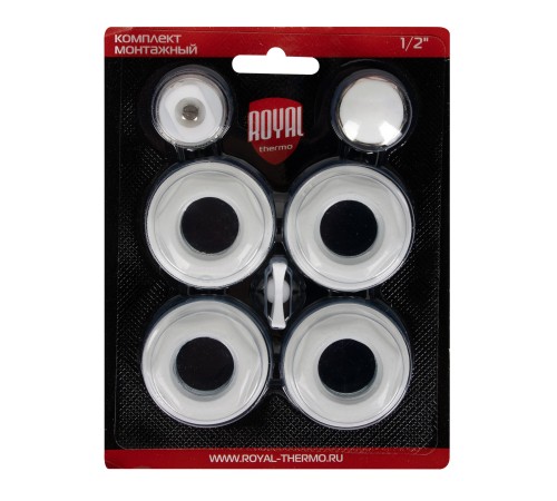 Комплект монтажный Royal Thermo 1”х 1/2" белый Комплект монтажный Royal Thermo 1”х 1/2" белый