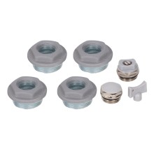 Комплект монтажный Royal Thermo 1”х 1/2" серебристый Комплект монтажный Royal Thermo 1”х 1/2" серебристый