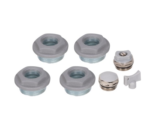 Комплект монтажный Royal Thermo 1”х 1/2" серебристый Комплект монтажный Royal Thermo 1”х 1/2" серебристый