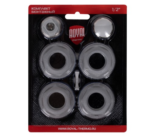Комплект монтажный Royal Thermo 1”х 1/2" серебристый Комплект монтажный Royal Thermo 1”х 1/2" серебристый