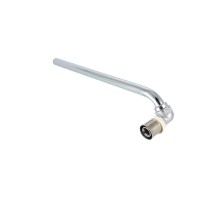 Угольник пресс Valtec VTm.281.LN.001615 с хром трубкой левый 16х15 30см