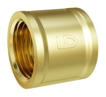 Муфта прямая LD DN20 внутренняя резьба, латунь Муфта прямая LD DN20 внутренняя резьба, латунь