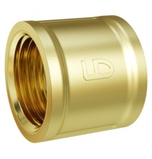 Муфта прямая LD DN20 внутренняя резьба, латунь Муфта прямая LD DN20 внутренняя резьба, латунь