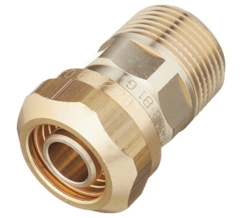 Зажимной штуцер ECOFLEX НР 20х2,8х3/4" с наружной резьбой Uponor (1091505) Зажимной штуцер ECOFLEX НР 20х2,8х3/4" с наружной резьбой Uponor (1091505)