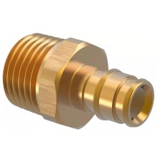 Штуцер латунь НР 16х3/4" с наружной резьбой (Uponor Q&E) уп. 80 шт (1023004) Штуцер латунь НР 16х3/4" с наружной резьбой (Uponor Q&E) уп. 80 шт (1023004)