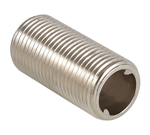 Ниппель под сгонный ключ НН 3/4" Никель (VT 651) Ниппель под сгонный ключ НН 3/4" Никель (VT 651)