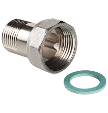Полусгон прямой с накидной гайкой, 3/4"x3/4" VTr.613.N.0505 Полусгон прямой с накидной гайкой, 3/4"x3/4" VTr.613.N.0505