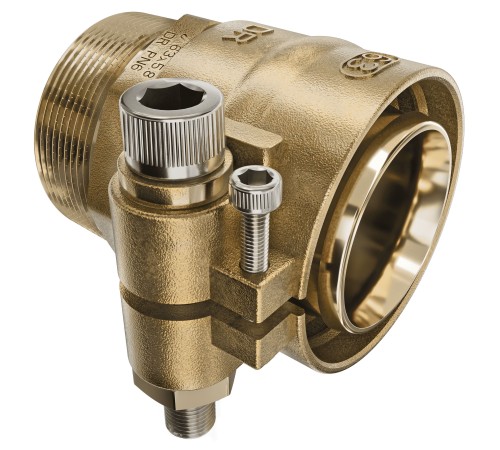 Наконечник Usystems зажимной с НР для полимерных труб PN6 40x3,7-R1 1/4НР