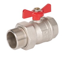 Кран шаровый Royal Thermo OPTIMAL 1 1/4" НГ, бабочка