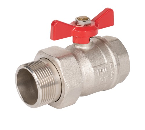 Кран шаровый Royal Thermo OPTIMAL 1 1/4" НГ, бабочка