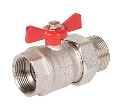 Кран шаровый Royal Thermo OPTIMAL 1 1/4" НГ, бабочка