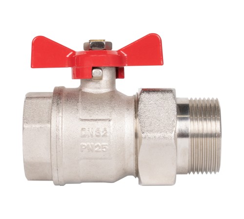 Кран шаровый Royal Thermo OPTIMAL 1 1/4" НГ, бабочка