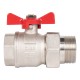 Кран шаровый Royal Thermo OPTIMAL 1 1/4" НГ, бабочка