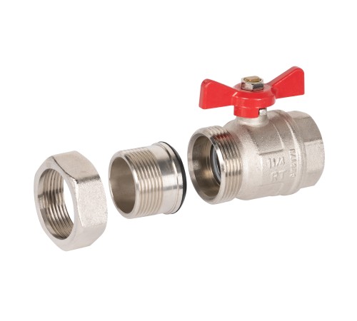 Кран шаровый Royal Thermo OPTIMAL 1 1/4" НГ, бабочка
