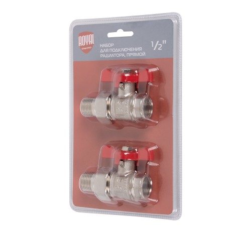 Набор для подключения радиатора Royal Thermo, прямой, 1/2"