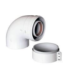 Отвод коаксиальный 90гр. BAXI диам. 60/100 мм