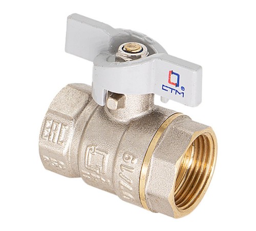 Кран шар. CTM СТАНДАРТ для воды 3/4" г/г бабочка CWFFB034