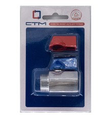 Кран CTM шар. мини для воды 1/2 г/ш флажок хром. CWMFM012