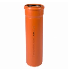 Труба Ostendorf 110x5000мм KGEM SN8 НК PVC цв.рыжий