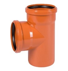 Тройник Ostendorf 110/110x87гр. KGEA наруж.кан. PVC цв.рыжий