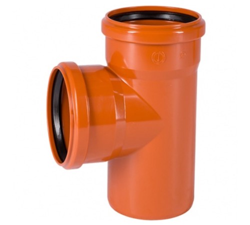 Тройник Ostendorf 250х250x87гр. KGEA НК PVC рыжий