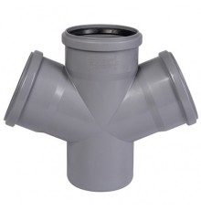 Крестовина Ostendorf 50/50/50x67гр. HTDA Внутр.кан. PPS серый