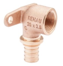 Угольник REHAU настенный ВР 20-1/2" короткий RX+ , бронза