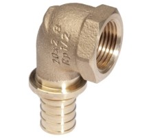 Угольник-переходник REHAU ВР 20-1/2" RX+ , бронза