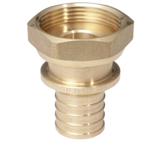 Переходник REHAU с накидной гайкой 32-1 1/2" RX+, бронза