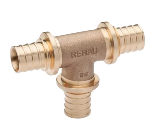 Тройник REHAU равнопроходный 25-25-25 PLATINUM RX, бронза