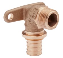 Угольник REHAU настенный НР 20-1/2" RX+, бронза