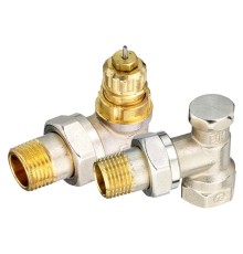 Набор термостатический для радиатора угловой ROYAL THERMO 3/4" Click