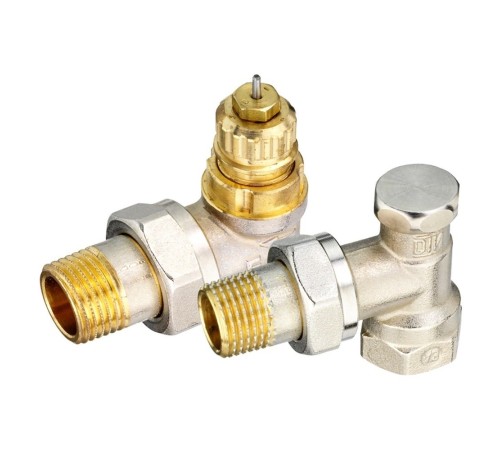 Набор термостатический для радиатора угловой ROYAL THERMO 3/4" Click
