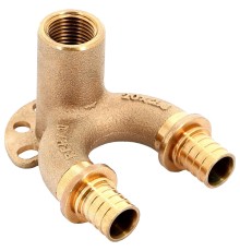Угольник REHAU настенный ВР 20/20-1/2" RX+ длинный , бронза