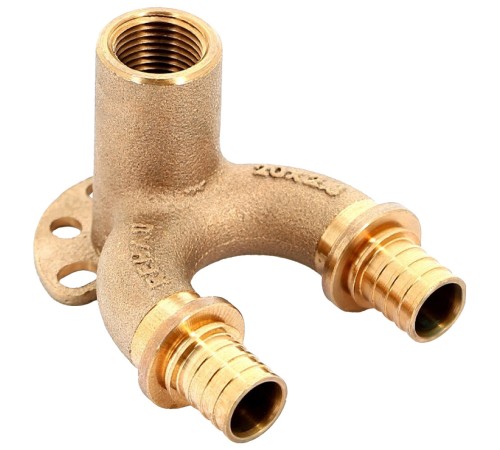 Угольник REHAU настенный ВР 20/20-1/2" RX+ длинный , бронза